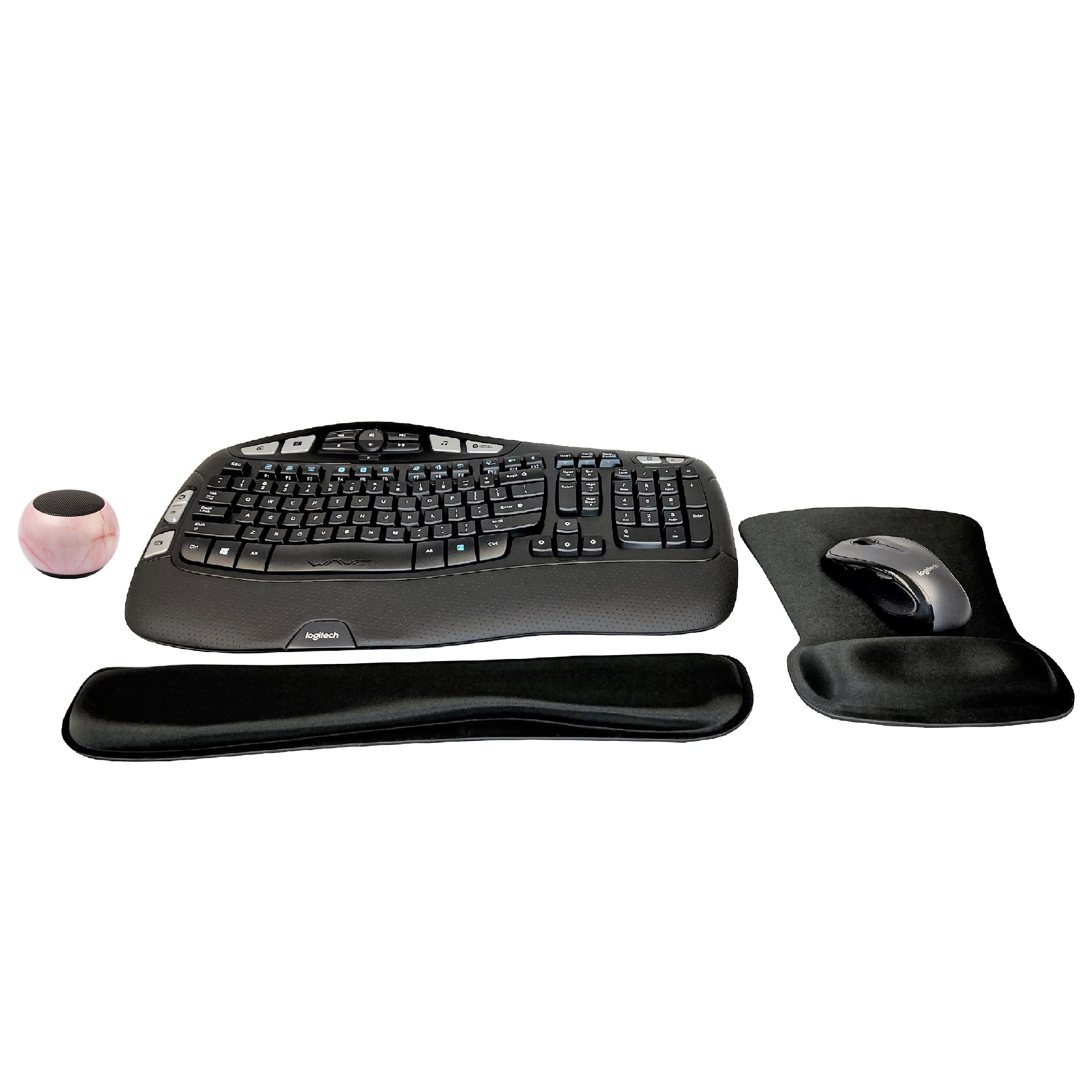 ironi farvestof shampoo Logitech MK550 Comfort Wave Wireless Keyboard & Mouse Combo Home Office  Active Lifestyle Modern Bundle with Special Edition Mini Portable Wireless  Bluetooth Speaker, Gel Wrist Pad & Gel Mouse Pad - Walmart.com