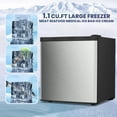 thumbnail image 5 of Auseo 1.1 Cu ft Reversible Door Compact Upright Freezer Energy Efficient, Perfect for Home, Office, or Dorm, Silver, 5 of 6
