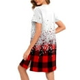 thumbnail image 6 of Nightgowns for Women Button Down Night Shirts Short Sleeve Sleep Shirts V Neck Sleepwear Pajama Dress White M, 6 of 7