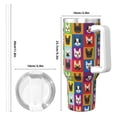 thumbnail image 4 of Pofeuu Colorful Bulldog Print 40oz Ice Bully With Handle And Straw Stainless Steel Vacuum Insulated Cup And 2 In 1 Straw Lid, 4 of 8