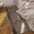 thumbnail image 4 of 2x6 FT Kitchen Runner Rugs Non Skid Washable, Faux Wool Rug Runners for Hallways Bathroom Carpet Runner, Soft Indoor Modern Floor Rug for Entryway Laundry Room, 4 of 11