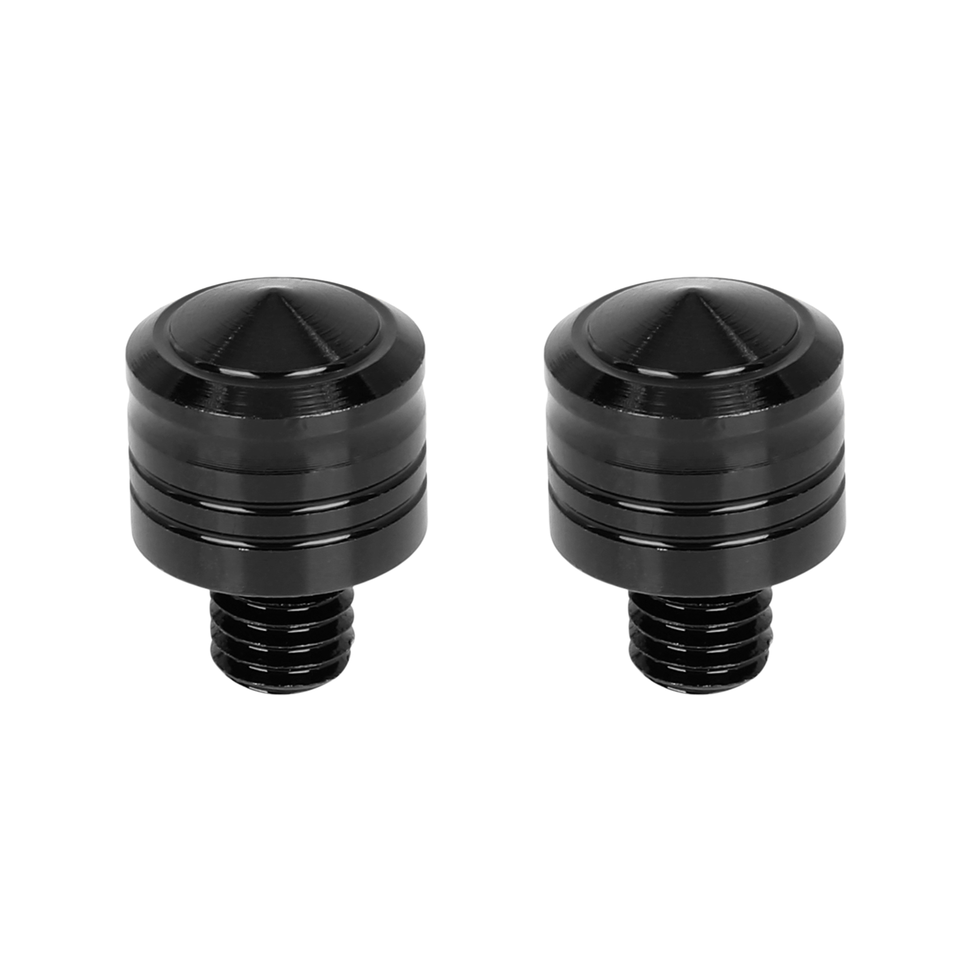 2pcs 8mm Motorbike Motorcycle Mirror Hole Plug Reverse Screw Black Universal