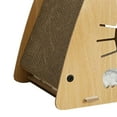 thumbnail image 3 of Triangle Cat Scratcher Box Lounge Bed Corrugated Cardboard Furniture Protector Multifunctional Pet Supplies Place to Relax Accessories with Cushion, 3 of 8