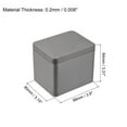 thumbnail image 2 of Caja de Almacenamiento Unique Bargains Metal Estaño 3uds 3.9' x 3.15' x 3.31' Rectangular Hojalata, 2 of 5