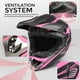 thumbnail image 4 of Motocross Helmet,Youth Kids Trend Full Face Helmet,ATV Motorcycle Helmet,Dirt Bike Downhill Off-Road Mountain Bike Helmet,DOT Certified,4-Piece Set (Pink, S), 4 of 6