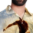 thumbnail image 5 of Surfing in Summer Men's Casual Printed Button Down Short Sleeve Spread Collar Beach Shirts for Summer, Unisex, 5 of 6
