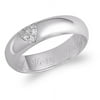 Vow & Forever Personalized Planet Bridal 14K Gold over Sterling Silver Marquise White Topaz and Diamond Name Wedding Ring