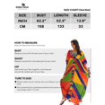 thumbnail image 4 of Edolynsa Kaftan Dresses for Women V Neck Swimsuit Cover Up Caftan Dress Plus Size Oversized Long Beach Dress Casual Loungewear Long Tops, 4 of 11