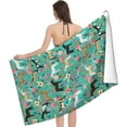 thumbnail image 3 of Horses Floral Horse Breeds Microfiber Beach Towels Oversized Soft Beach Blanket Absorbent Quick Dry Bath Towels Pool Towels Travel Beach Towels for Kids Adults, 3 of 9