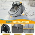 thumbnail image 3 of Orzbow Winter Baby Car Seat Cover, Universal Carseat Cover for Babies with Breathable Mesh Window, Cozy and Warm Car Seat Covers for Cold Weather, Light Grey, 3 of 6