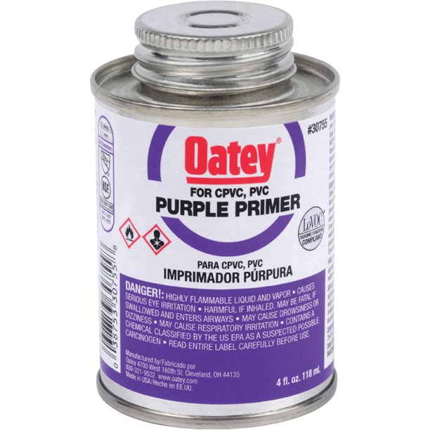 Purple Primer For PVC And CPVC Pipe And Fittings