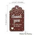 thumbnail image 5 of Inkdotpot Silver Foil Paper Hang Tags ThankYou From The New Wedding Favor Tags 50 Pack, 5 of 6