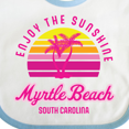 thumbnail image 4 of Inktastic Summer Enjoy the Sunshine Myrtle Beach South Carolina Pink Boys or Girls Baby Bib, 4 of 4