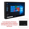 thumbnail image 1 of 7-inch HD Display IPS Display VGA/AV/HDMI Interface Raspberry Pi PC Sub-Screen, 1 of 15