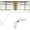 White, variant on SOUMNS 1" Diameter Black Bay Window Curtain Rods，30" -136" Tecescoping Corner Curtain Rod (2 sides)for Living Room
