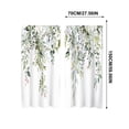 thumbnail image 3 of huayou 2 Pack Printed Kitchen Tier Curtains, 27.56x59.06 Inch Watercolor Eucalyptus Leaf Floral Short Window Curtains, for Indoor Kitchen Farmhouse Home Window Decor, 3 of 7