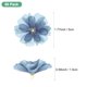 thumbnail image 3 of Uxcell 50 Paquete Cabezas de Flores Artificiales Cabeza de Ciruelo de Seda Falsa Azul, 3 of 7