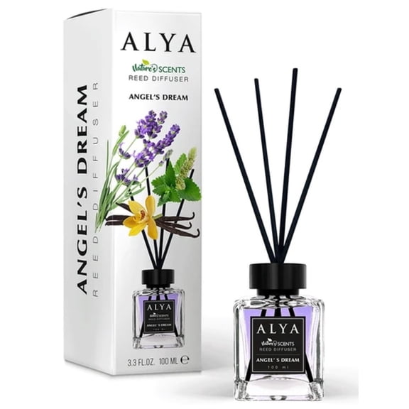 Alya Natural Scent Reed Diffuser 3.3oz Angel's
