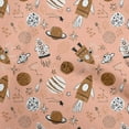 thumbnail image 1 of oneOone Cotton Flex Dusty Rose Fabric Galaxy Quilting Supplies Print Sewing Fabric By The Yard 40 Inch Wide, 1 of 5