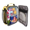 thumbnail image 4 of Square Lunch Bag 10.5*3.5*9.5 Inches Cooler Bag Lunch Bag Insulation Portable Durable Fashion Sunflower Seamless, 4 of 6