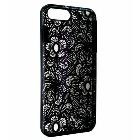 UPC 849108012221 product image for M-Edge Glimpse Series Protective Case Cover for iPhone 8 7 Plus - Black Lace | upcitemdb.com