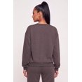 thumbnail image 4 of Women's Rhinestone Drop Shoulder Fleece Lined Sweatshirt, 4 of 4