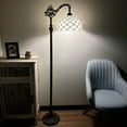 thumbnail image 3 of Enjoy Decor Lamps 63-Inch Tiffany Gooseneck Adjustable 1-Light Floor Lamp with Stained Glass Bowl, 3 of 5