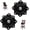 6 Inch, variant on 2 Pack 6 Inch Heavy Duty Bar Stool Swivel Replacement, 400lbs Capacity Mechanism Plate for Furniture, Seat Base Mount Plate, Ball Bearing Boat Seat, Black