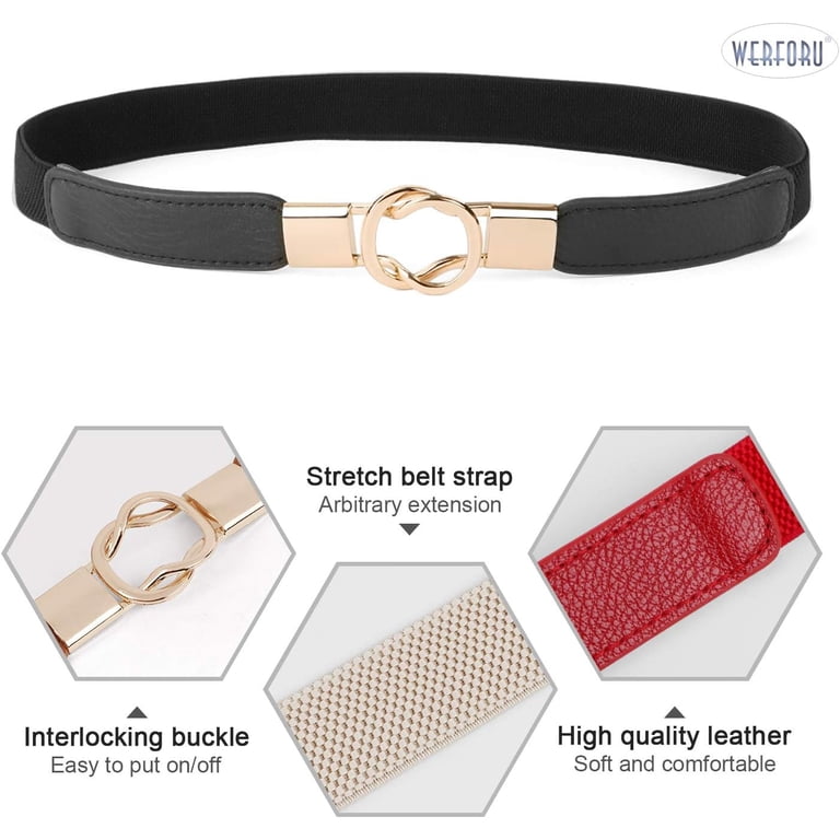 Women Skinny Belt for Dresses Retro Stretch Ladies Waist  display picture 2