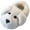 White, variant on 1-10Y Toddler Dog Slippers Boys Girls Funny Plush House Shoes Kids Cute Animal Winter Non Slip Indoor Walking Slipper Brown