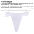 thumbnail image 4 of Unique Bargains 2 Pcs 50 Feet White Pennant Banner Flags String Triangle Hanging for Festive, Wedding, Birthday Party Decorations, 4 of 4