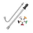 thumbnail image 2 of Pressure Washer Extension Rod Stable 1/4 inch Quick Connect Durable Professional Stainless Steel, 2 of 9