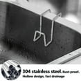 thumbnail image 4 of Sponge Holders Rust-Proof Simple Installation Multipurpose Hanging Sponge Caddy Kitchen Sink Organizer, 4 of 7