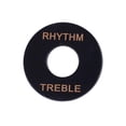 thumbnail image 3 of Interruptores de palanca Yuyangstore 5 piezas de guitarra Placa de anillo de agudos de ritmo negro, 3 of 8