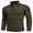 Dark Army Green, variant on Men's Half Zip Sweaters Slim Fit Lightweight Mock Neck Turtleneck Cable Knitted Pullover