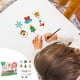 thumbnail image 4 of Juego de artesanía de pintura de cristal Fiudx sin hornear para niños Decoraciones navideñas, 4 of 4