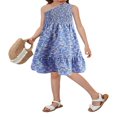 thumbnail image 1 of Robe Mère et Fille Sans Manches à une Épaule, Robe d'Été à Fleurs, 1 of 9