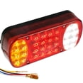 thumbnail image 2 of 32 LED Rear Tail Lights Indicator Stop Light Trailer Caravan Van Truck Lamp Passenger Side Truck Clear Rear Lamp Durable Reversing Clearance Marker Lights for Truck Trailer Vehicle, 2 of 11