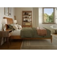 thumbnail image 4 of AFI Valencia Full Solid Wood Low Profile Sleigh Platform Bed, Light Toffee, 4 of 12