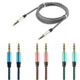 thumbnail image 2 of Cable auxiliar con clavija de nailon de 1m, Cable de Audio de 3,5mm a 3,5mm, macho a macho, Cable auxiliar de coche Kabel para iphone, Samsung y xiaomi, 2 of 4