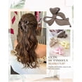 thumbnail image 2 of 4 Pack Cute Bow Claw Clip for Women, Nonslip Large Matte Strong Hold Bows Hair Clips for Thin and Thick Hair | Chic Hair Styling Accessories, 2 of 4