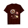 thumbnail image 2 of NAMTYQX Womens Blouses Crewneck Plus Size Short Sleeve Baggy Basic Cool Graphic Stretch Patterned Casual Tops for Women Deep Red Size M, 2 of 4