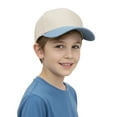 thumbnail image 6 of TOPTIE 5 Panel Kids Trucker Cap Snapback Cotton Sun Hat Youth 2-7 Years Old-Royal Blue Beige, 6 of 6