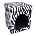 thumbnail image 2 of ORE International HB4374 15.75H Collapsible Zebra Pet House, 2 of 2