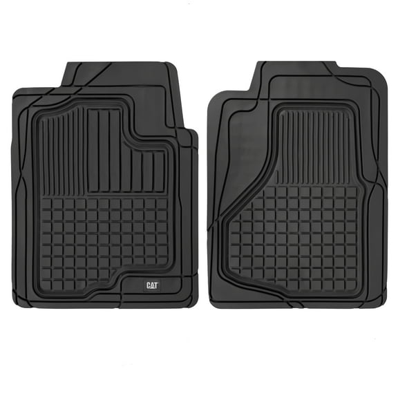 Cat® DuraShield XL Floor Mats for Trucks - All Weather Rubber Car Floor Mats for with Anti-Slip Backing, Universal Trim-to-Fit Matts for Large Full-Size Vehicles