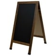 thumbnail image 6 of Sunnydaze Magnetic A-Frame Chalkboard Sign, 48" x 24", with Chalk (Rustic Brown), 6 of 8