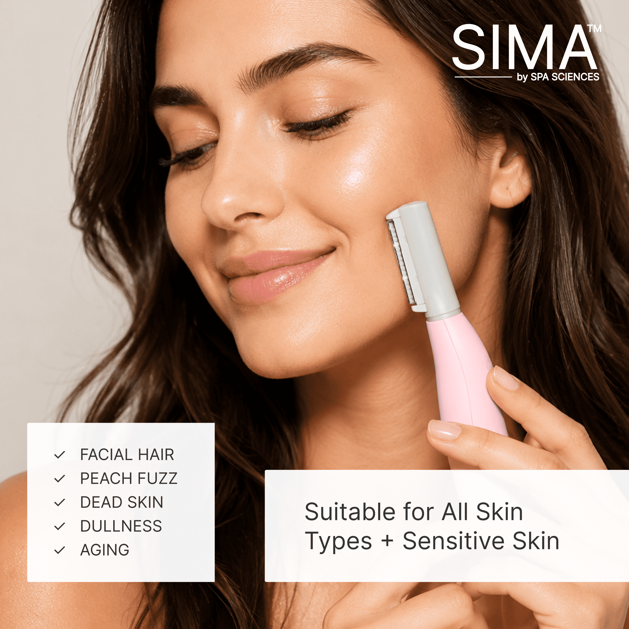 Spa Sciences Dermaplane Razor 2 in 1 Exfoliation Hair Removal with