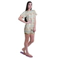 thumbnail image 3 of Moomaya Womens Printed Tee and Shorts Pajama Set PJs,Short Sleeve Sleepwear Nightwear S-XXL, 3 of 7