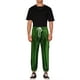 thumbnail image 2 of Pantalones de drawstring con lentejuelas INSPIRE CHIC para hombres, con cintura elástica, ropa de noche, jogger brillante 30 Verde, 2 of 5
