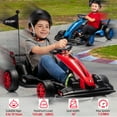 thumbnail image 2 of Electric Go Kart for Kids,24V Electric Drift Kart Car with Adjustable Seat, 7.5 MPH Battery Powered Drift Cart for Kids,Max Load 135lbs,Two 200W Motors, 2 of 7